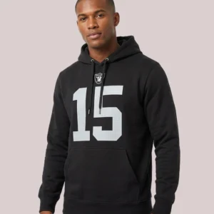 Las Vegas Raiders Fernando Mendoza Nike Player Name & Number Fleece Hoodie – Black