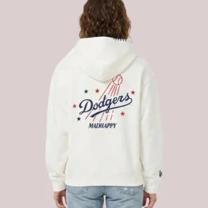 Los Angeles Dodgers Madhappy Stars Heavyweight White Hoodie