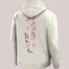 Formula 1 Cherry Bloom Beige Fleece Hoodie