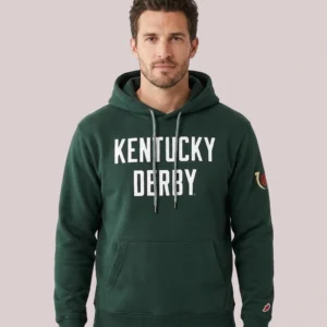 Pullover Kentucky Derby Hunter Green Tri-Blend Hoodie