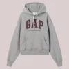 Gap × Victoria Beckham Heavyweight French Terry Grey Pullover Hoodie