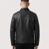 Mens Black Shirt Style Leather Jacket