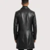 Men's Black Leather Coat