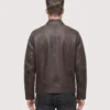 Mens Sheepskin Brown Leather Jacket
