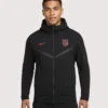 US Soccer Nike Tech Fleece Warm Up Black Zip-up Hooded Jacket